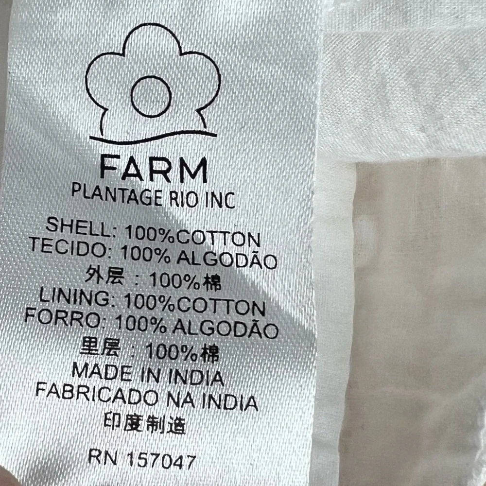 FARM Rio White One-Shoulder Mini Dress - Picture 10 of 10